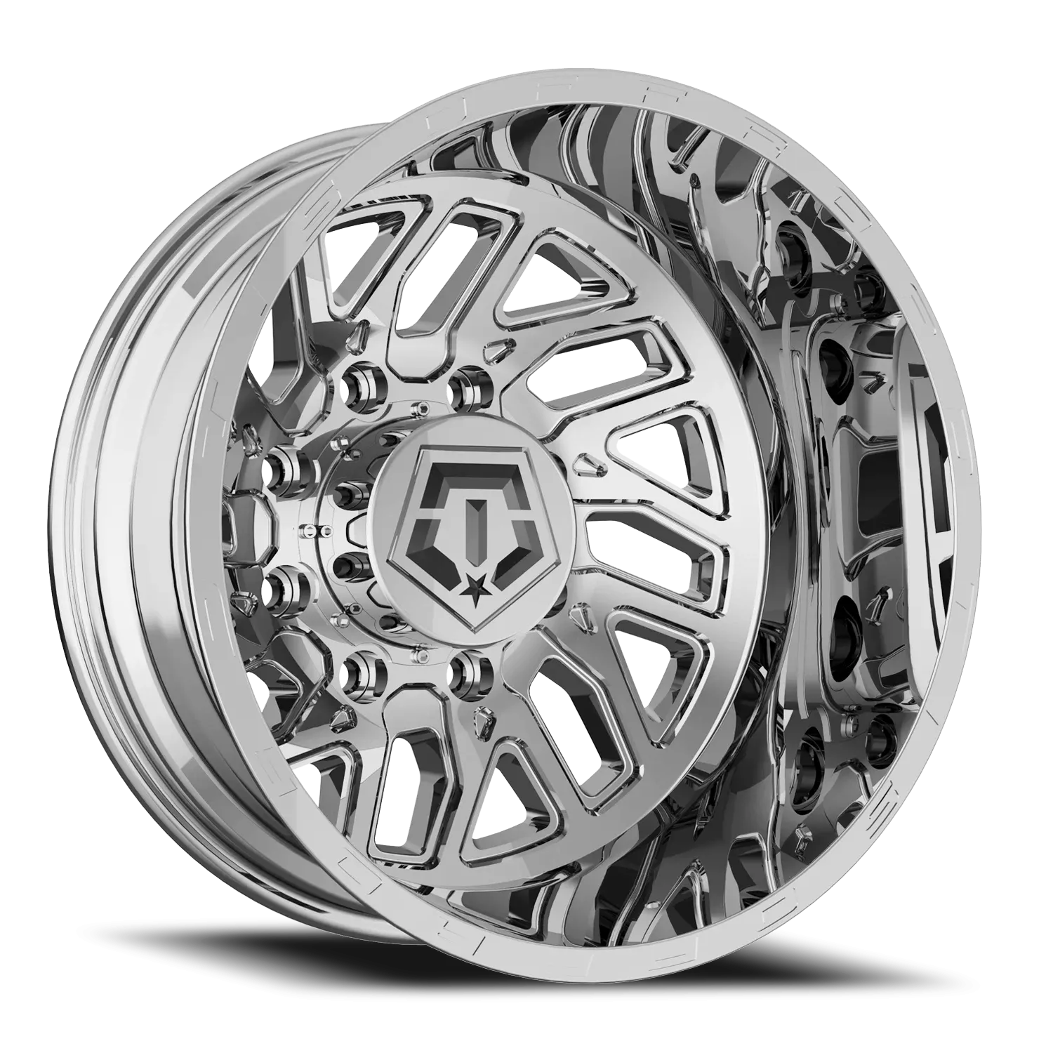 TIS 544C DUALLY 22X8.25 GLOSS BLACK